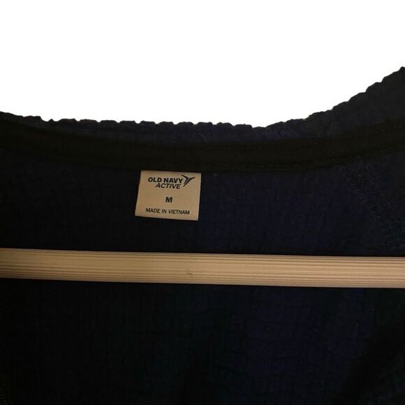 Old Navy medium active 3/4 zip hoodie blue women’s - Picture 2 of 7